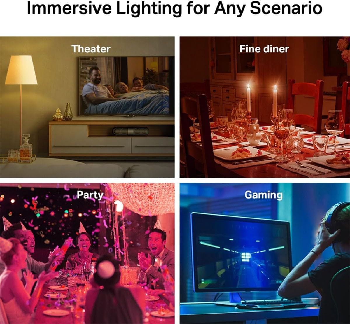 Ampoule Connectée Wifi, Ampoule LED E27 Multicolore 2500K-6500K, Dimmable 8.7 W 806Lm, Compatible Avec Alexa Et Google Home, Commande Vocale, Economie D'Énergie, L530E