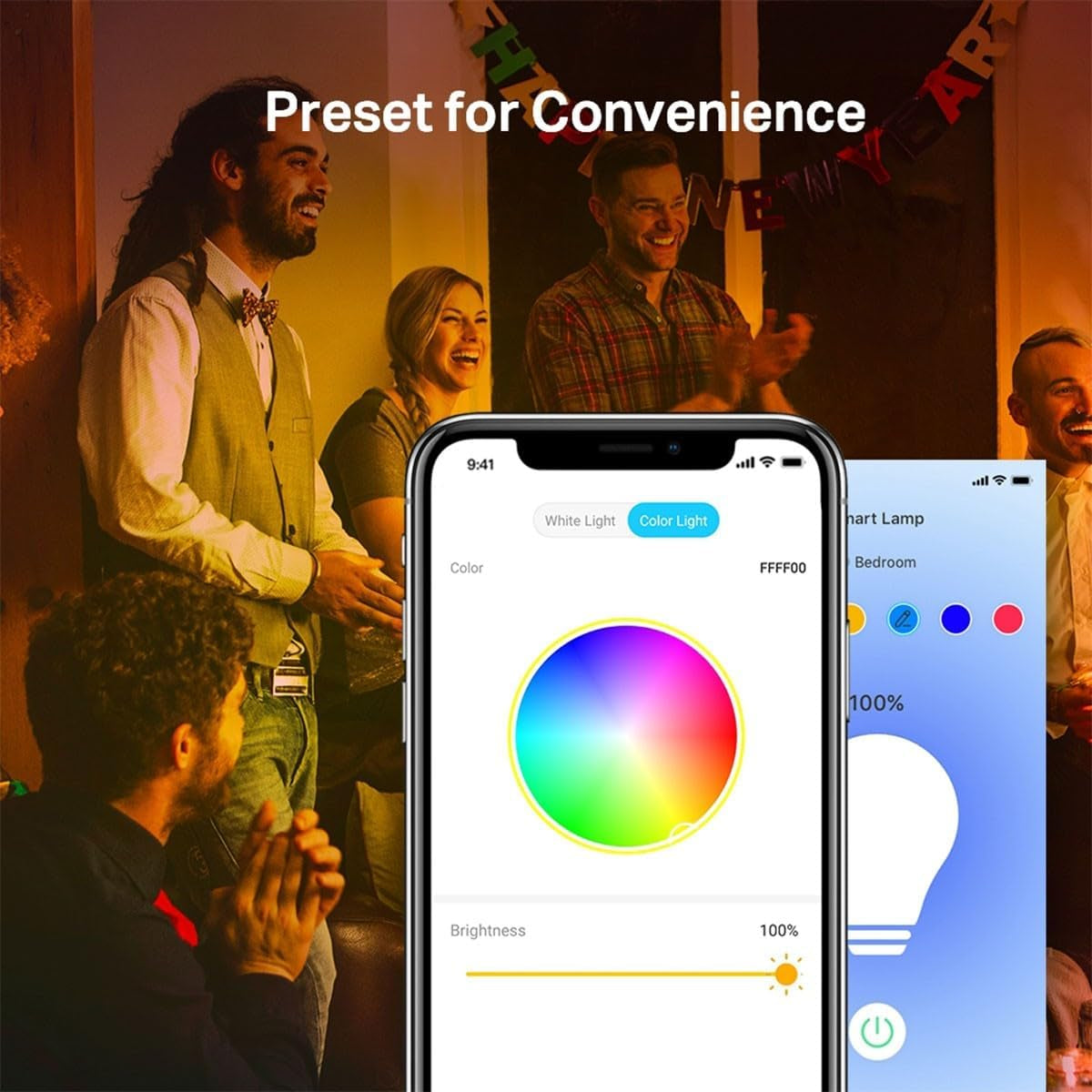 Ampoule Connectée Wifi, Ampoule LED E27 Multicolore 2500K-6500K, Dimmable 8.7 W 806Lm, Compatible Avec Alexa Et Google Home, Commande Vocale, Economie D'Énergie, L530E